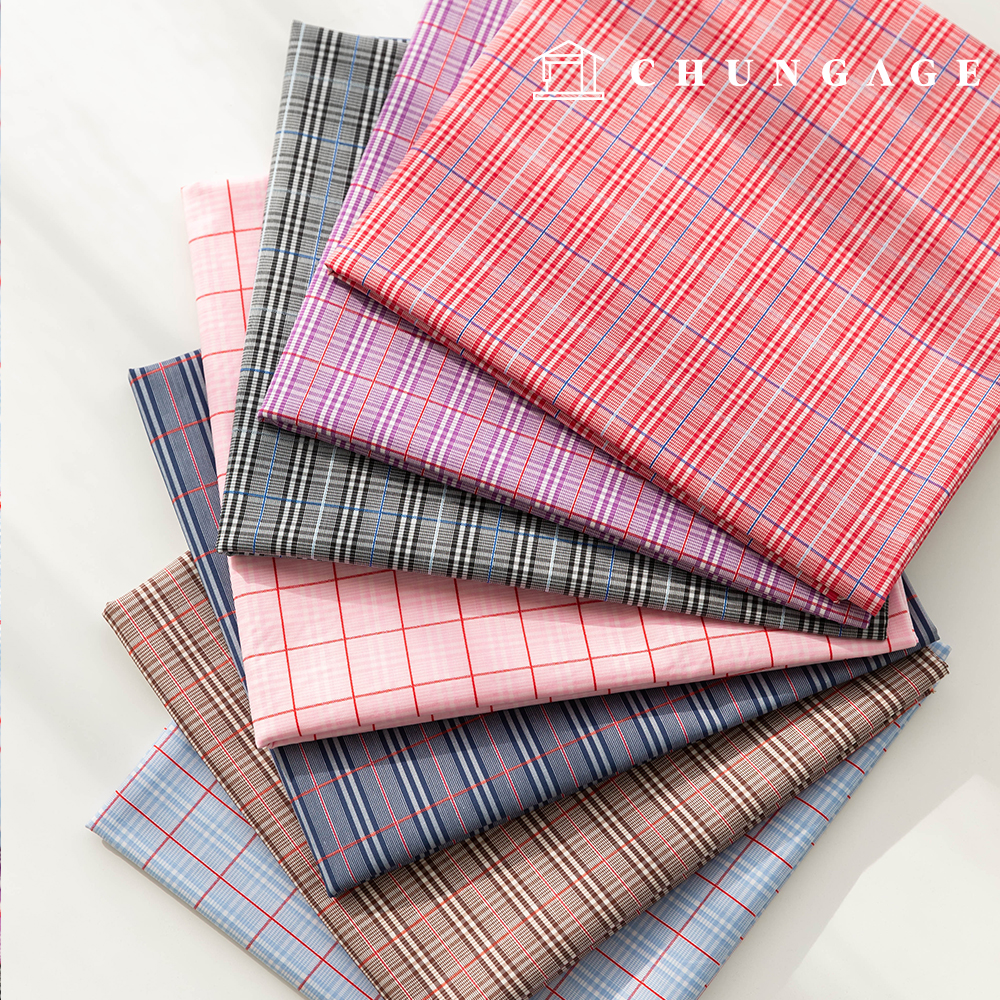 cotton Check Fabric yarn-dyed Check Fabric pale Check