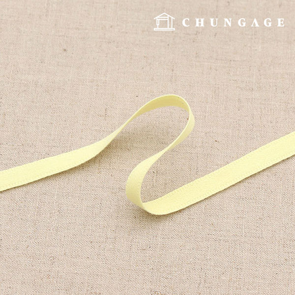 Cotton bias tape High-quality cotton tape for infants 8mm baby yellow 35724