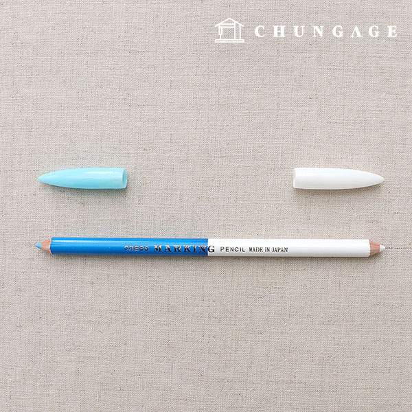 Double-sided pencil chalk blue white 40401