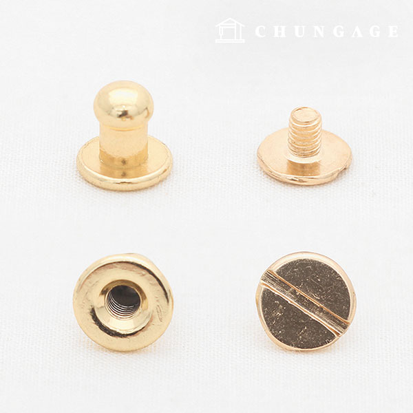 Saltledge bag accessory fastening screw fastening 5mm Gold 48061