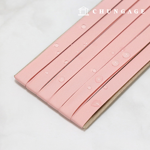 Waterproof bias tape enang plain peach pink 55981