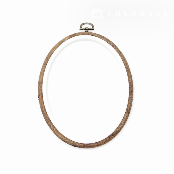 French embroidery frame oval frame 12x16.5cm fabric frame 65477