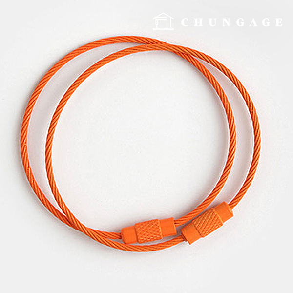 Keyring Oring Macrame Oring Toy Wire Orange 56048