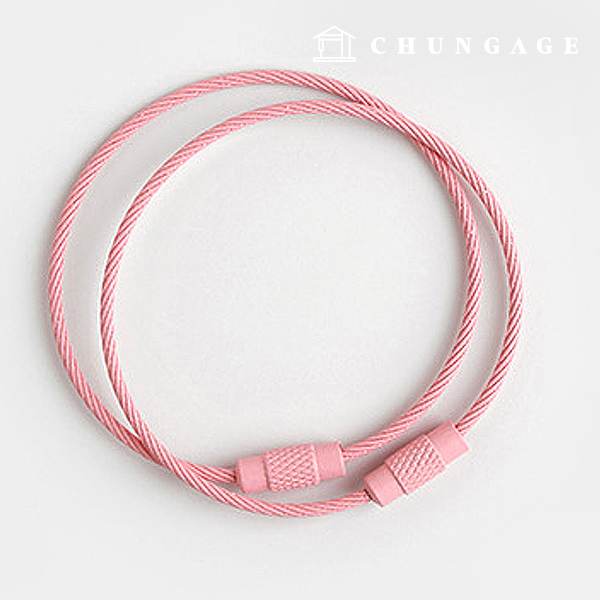 Keyring Oring Macrame Oring Toy Wire Pink 56048