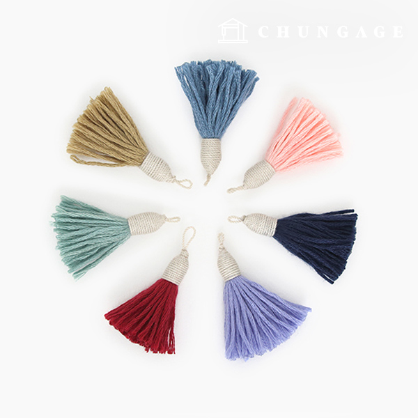 Tassel Decoration French 4.5cm Set of 7 83170