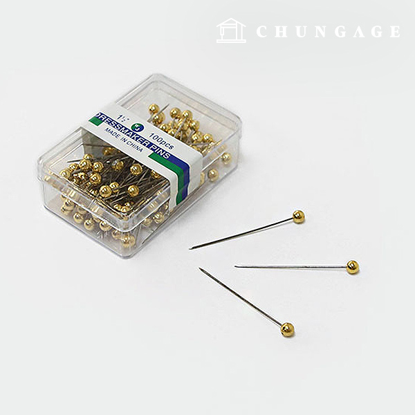 Hour pin mini ball bead pin Gold 60967