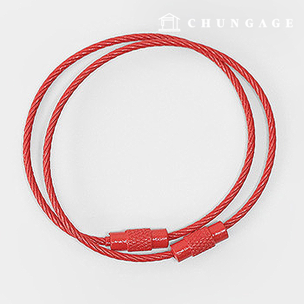 Keyring Oring Macrame Oring Toy Wire Red 63661