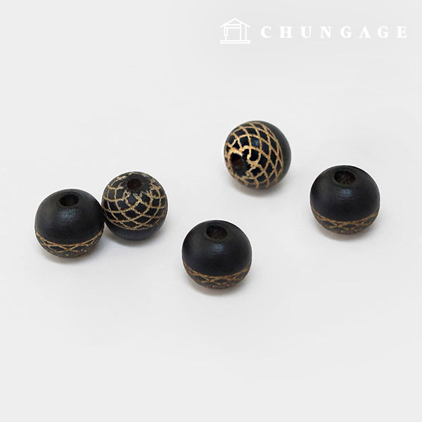 String Bell Clothing Accessories Strap Adjustment Acorn Shape Wooden Bead 10mm Black 60928