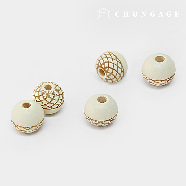 String Bell Clothing Accessories Strap Adjustment Acorn Shape Wooden Bead 10mm Ivory 60929