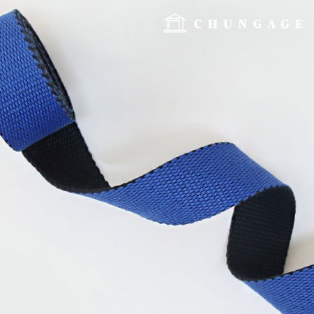 Waving strap bag strap webbing strap Blue&Black double-sided strap 30mm 60776