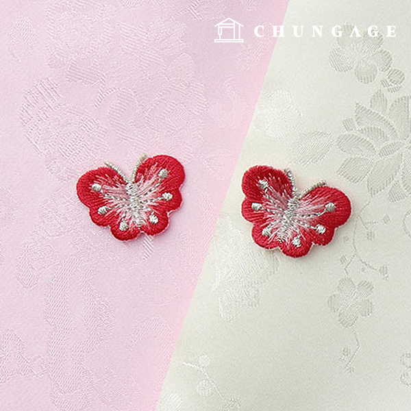 Hanbok decoration Hanbok accessories Mini butterfly decoration Red 60692