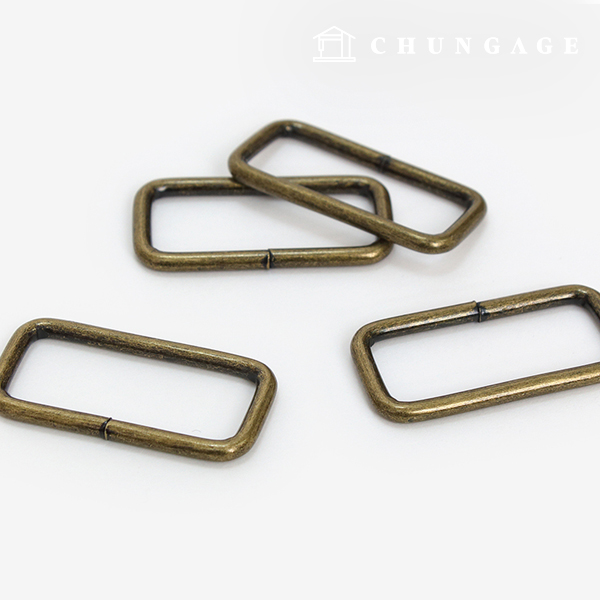 Square Ring Bag ㅁRing Antique Gold 38mm 84555