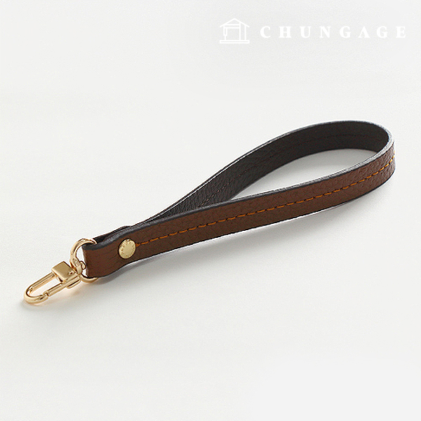 Bag Strap Leather Bag Strap Bag Handle Stitch Strap Dark BrownG 87065