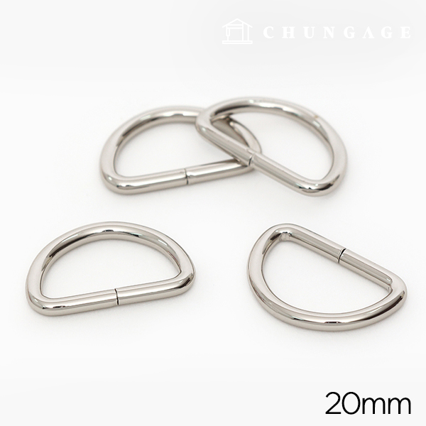 Dring Bag Accessories Bag Strap Connector Basic 20mm Silver 47470