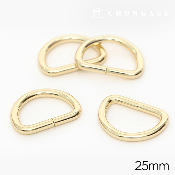 Dring Bag Accessories Bag Strap Connector Basic 25mm Gold 47472