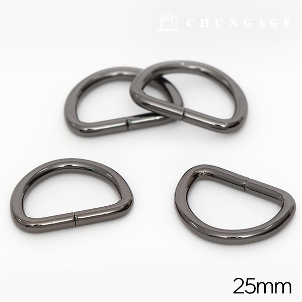 Dring bag accessories bag strap connector Basic 25mm metal gray 47472