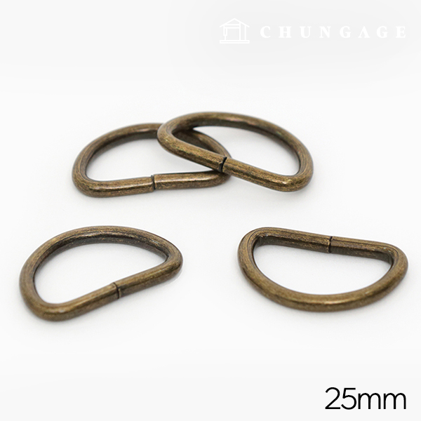 Dring Bag Accessories Bag Strap Connector Basic 25mm Antique Gold 47472