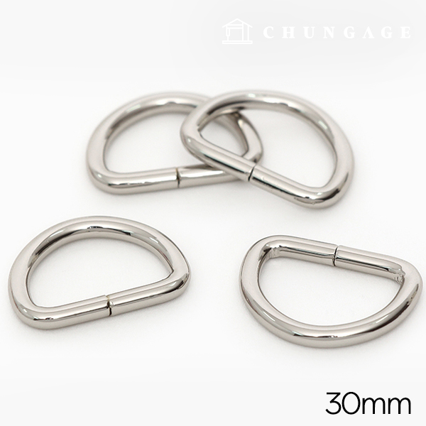 Dring Bag Accessories Bag Strap Connector Basic 30mm Silver 47473