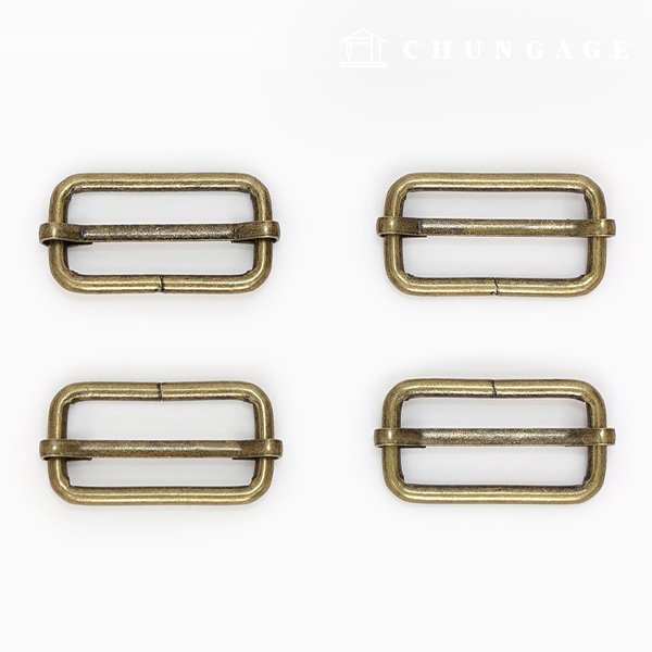 Bag strap length adjustment hook Bag accessories 32mm Basic Antique gold 47491