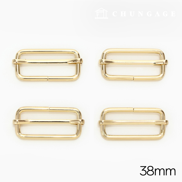 Bag strap length adjustment hook Bag accessories 38mm Basic Gold 47492