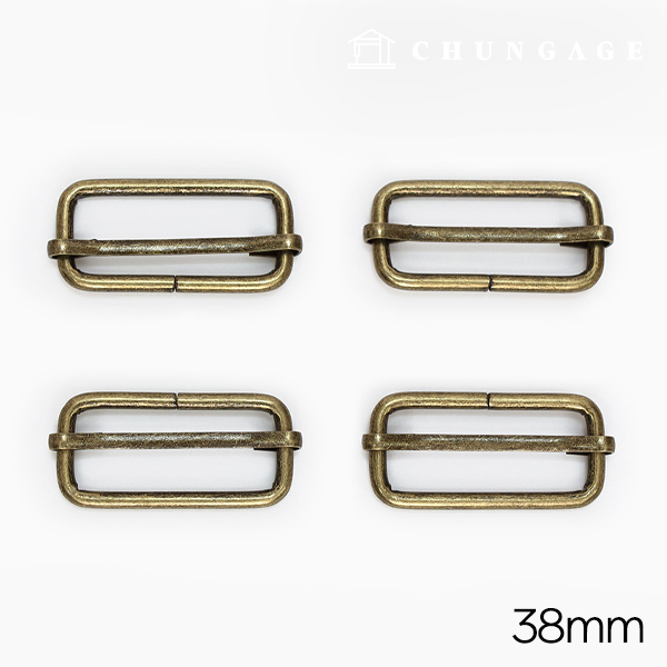 Bag strap length adjustment hook Bag accessories 38mm Basic Antique gold 47492