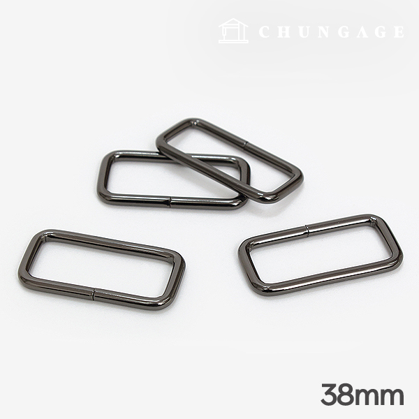 Bag Square Ring ㅁRing Basic 38mm Metal Gray 47479