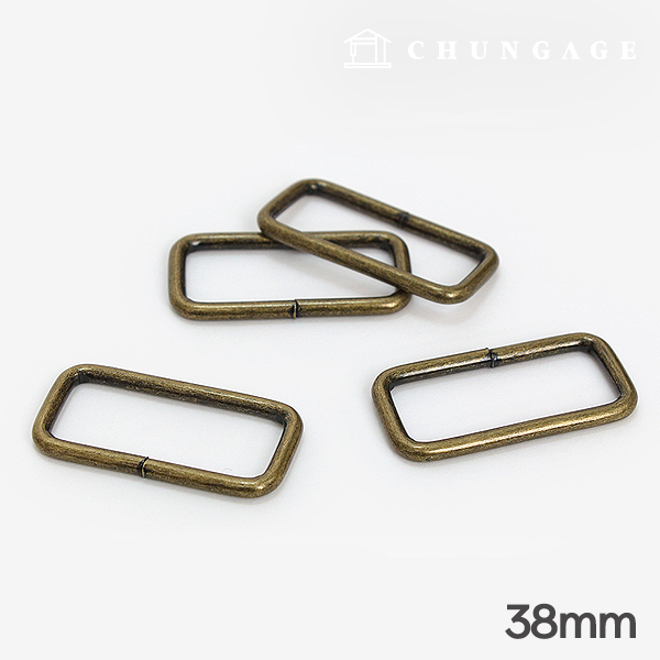 Bag Square Ring ㅁRing Basic 38mm Antique Gold 47479