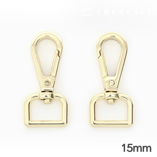 Bag Link Dring Basic 15mm Gold 47481