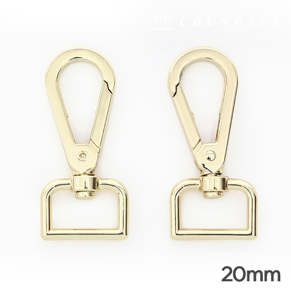 Bag Link Dring Basic 20mm Gold 47482