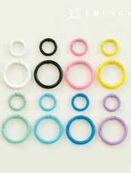 ColorOring open type ColorOring Color key ring key ring key ring subsidiary materials 8 types