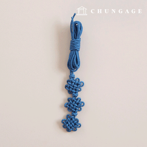 Traditional Knot 3 Tier Chrysanthemum Knot 14 Deep Blue