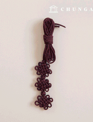 Traditional Knot 3 Tier Chrysanthemum Knot 23 Dark Brown