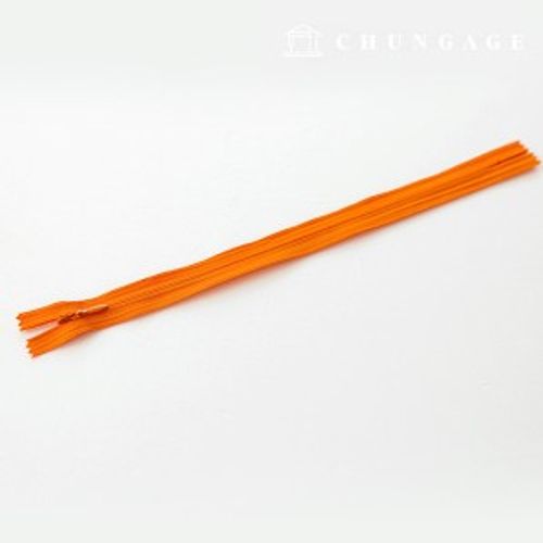 Console Zipper Single Sol Zipper Hidden Zipper 25cm Orange