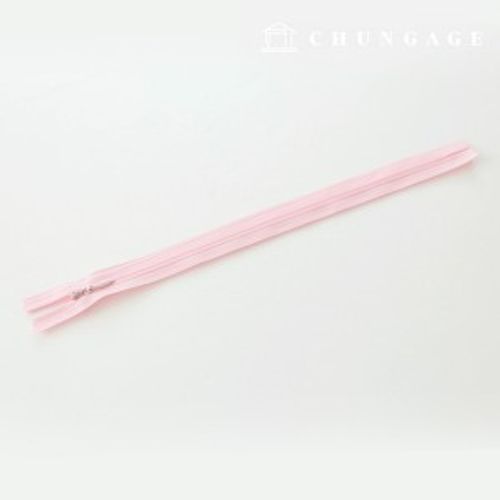 Console Zipper Single Sol Zipper Hidden Zipper 25cm Light pink