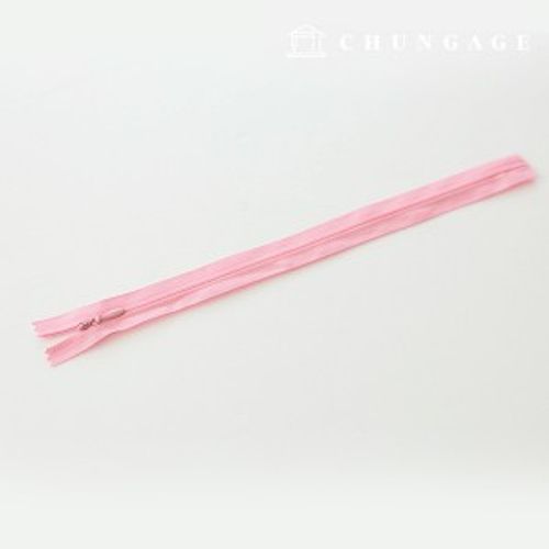 Console Zipper Single Sol Zipper Hidden Zipper 25cm Pink