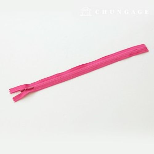 Console Zipper Single Sol Zipper Hidden Zipper 25cm Hot pink