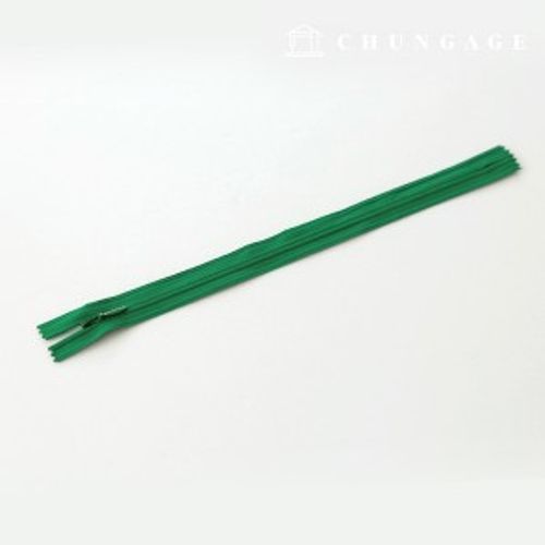 Console Zipper Single Sol Zipper Hidden Zipper 25cm Green