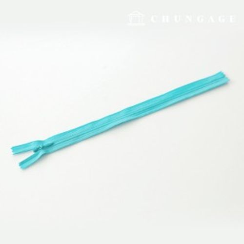 Console Zipper Single Sol Zipper Hidden Zipper 25cm Mint Blue