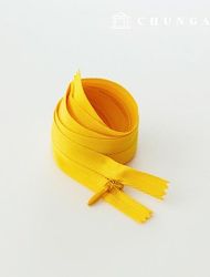 Console Zipper Single Sol Zipper Hidden Zipper 60cm Yellow