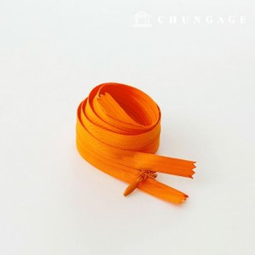 Console Zipper Single Sol Zipper Hidden Zipper 60cm Orange