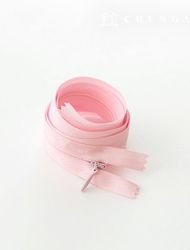 Console Zipper Single Sol Zipper Hidden Zipper 60cm Light pink