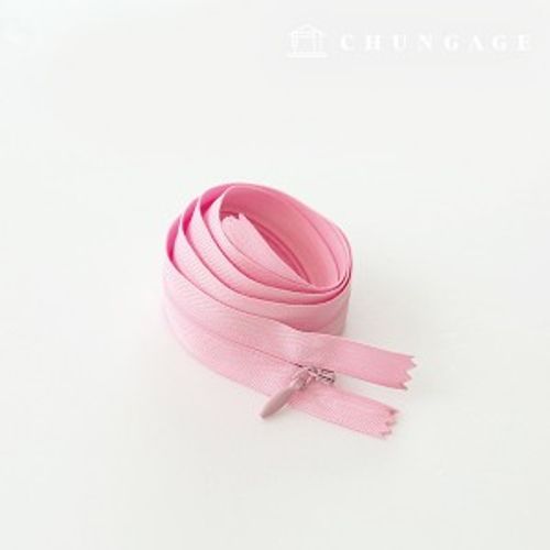 Console Zipper Single Sol Zipper Hidden Zipper 60cm Pink