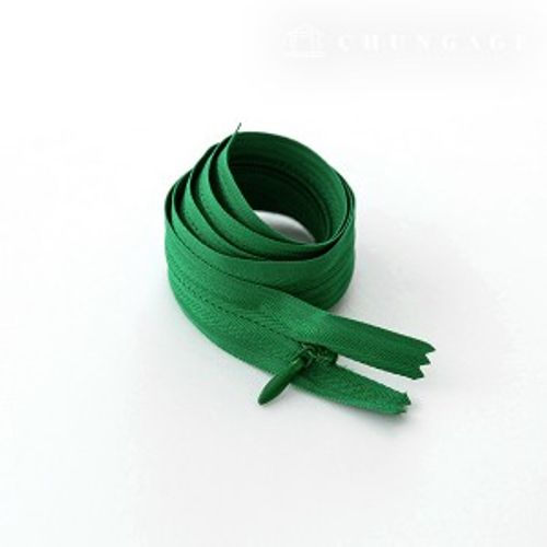 Console Zipper Single Sol Zipper Hidden Zipper 60cm Green