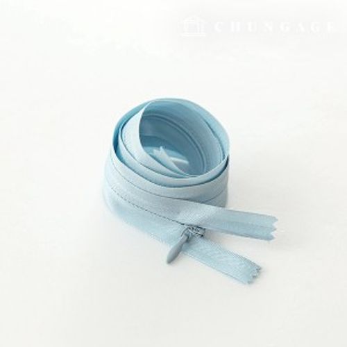 Console Zipper Single Sol Zipper Hidden Zipper 60cm Sky Blue