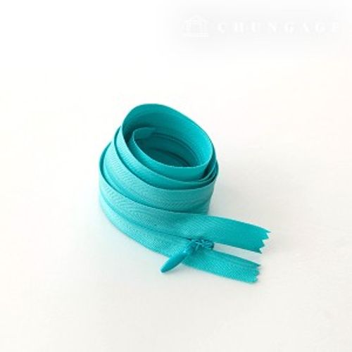 Console Zipper Single Sol Zipper Hidden Zipper 60cm Mint Blue