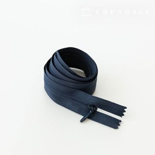 Console Zipper Single Sol Zipper Hidden Zipper 60cm Navy