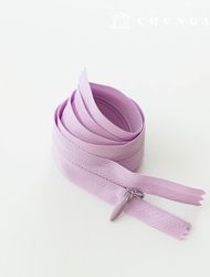 Console Zipper Single Sol Zipper Hidden Zipper 60cm Light Purple