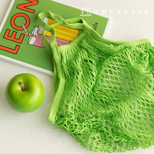 Net bag Net bag Eco-friendly net bag Zero waste mesh bag Yellow green