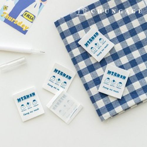 Cotton label double-fold Funny Me Made Mignon 5 packs