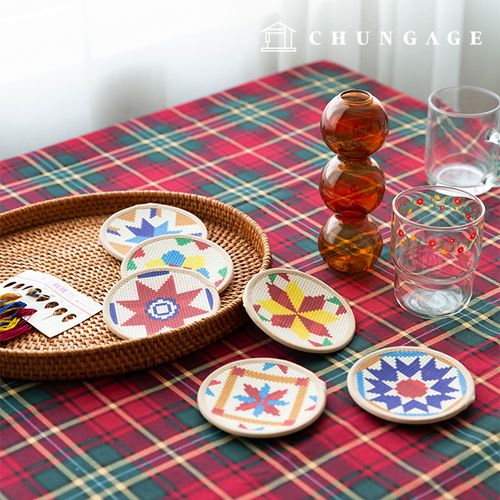 6-piece set of making cup coasters and tea coasters